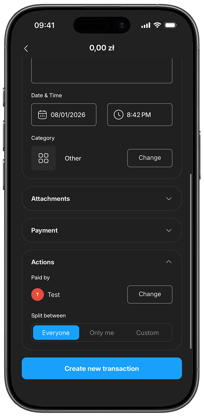 Add transactions